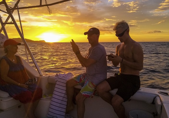 2 Private Gulf of Papagayo Sunset Boat Tour